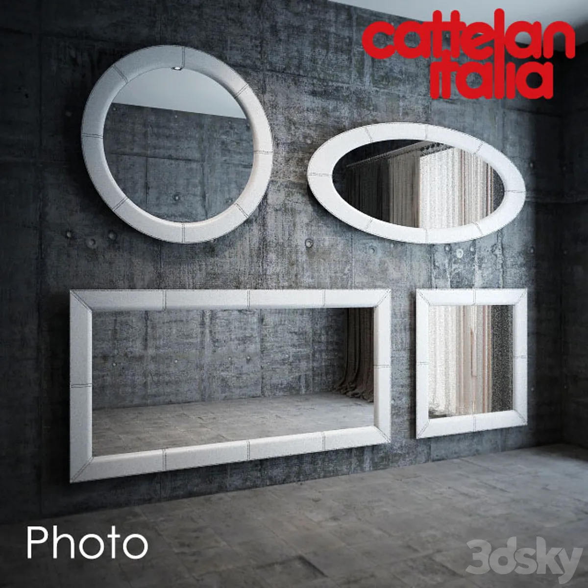 Mirror Cattelan Italia Photo - Mirror - 3D model
