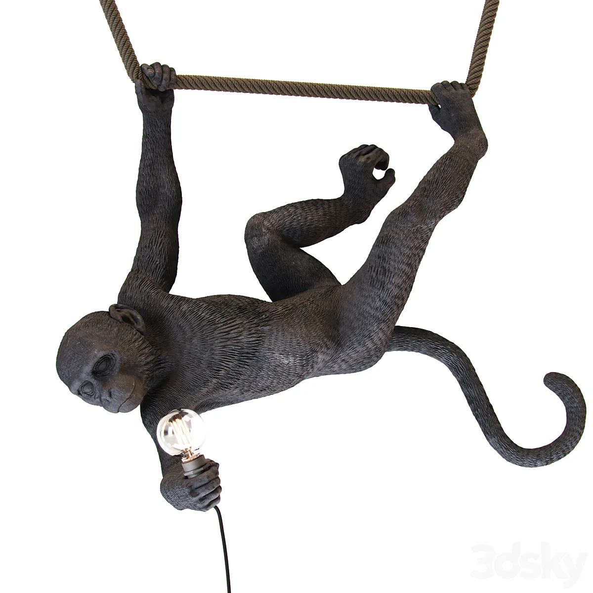 Monkey lamp swing - Pendant light - 3D model