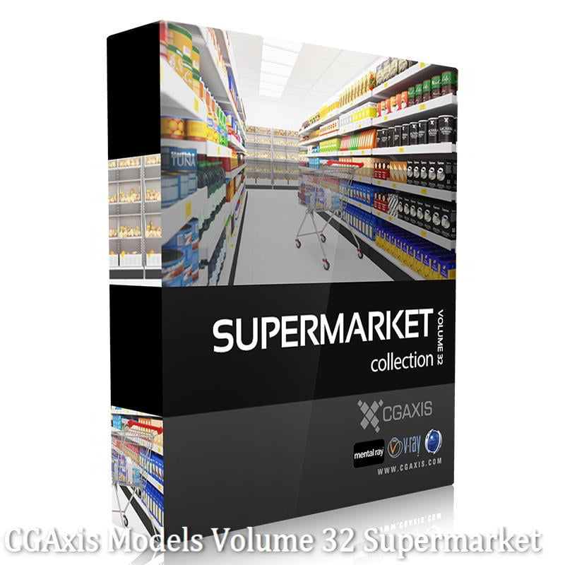 Download CGAxis Models Volume 32 Supermarket