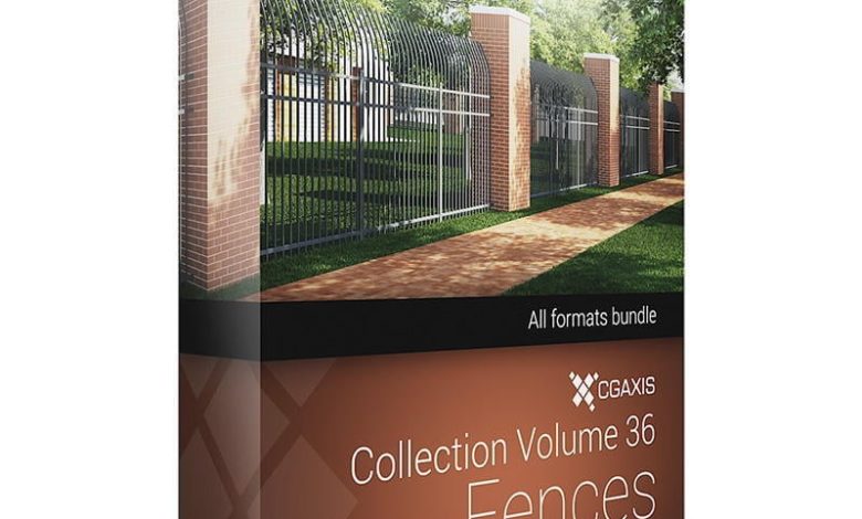 Download CGAxis Models Volume 36 Fences