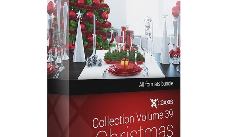Download CGAxis Models Volume 39 3D Christmas