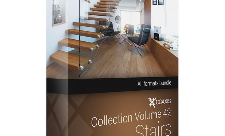 Download CGAxis Models Volume 42 Stairs