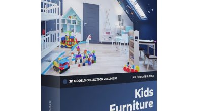 Download CGAxis Models Volume 96 Kids Furniture
