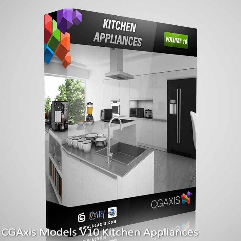 Download CGAxis Models V10 Kitchen Appliances