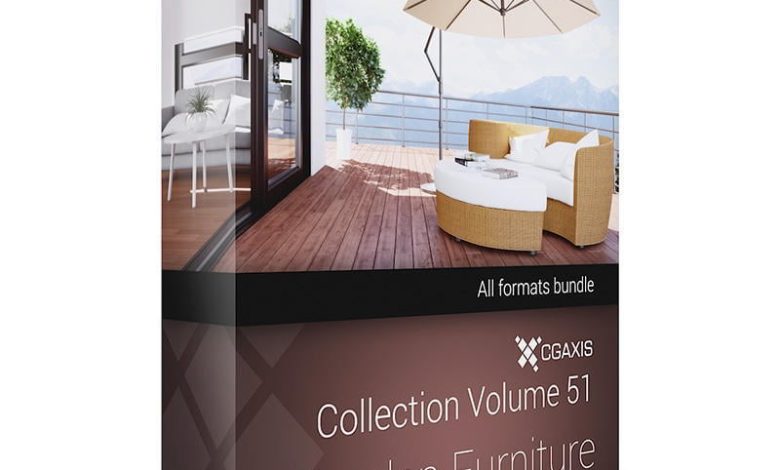Download CGAxis Models Volume 51 3D Garden Furniture