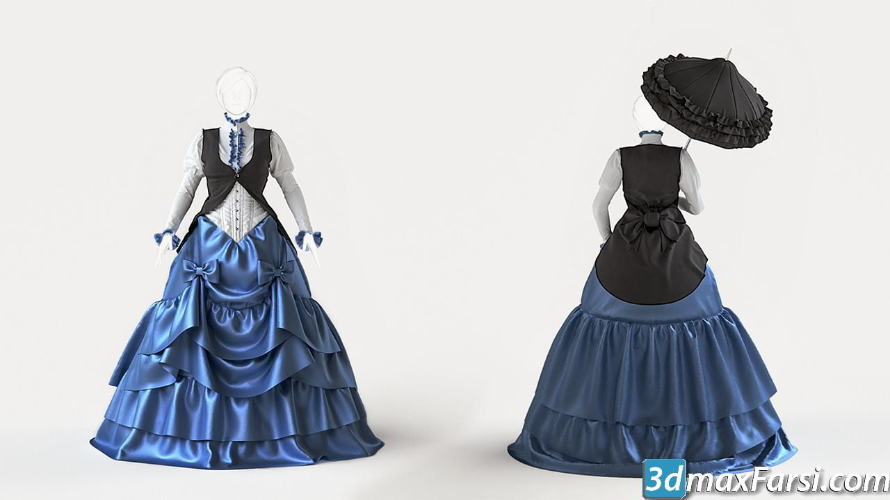 Creating a Victorian Style Gown with Marvelous Designer free download