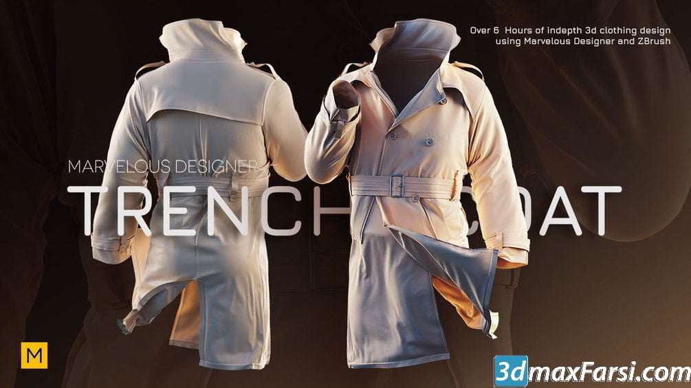 Creating a Trench coat using Marvelous Designer and ZBrush free download