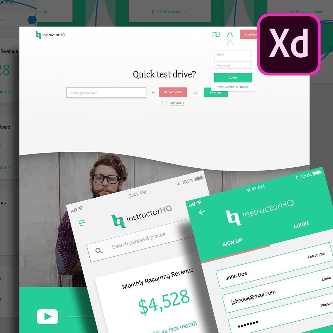 skillshare – UI/UX & Web Design using Adobe XD 2018 - User Experience Design Free download