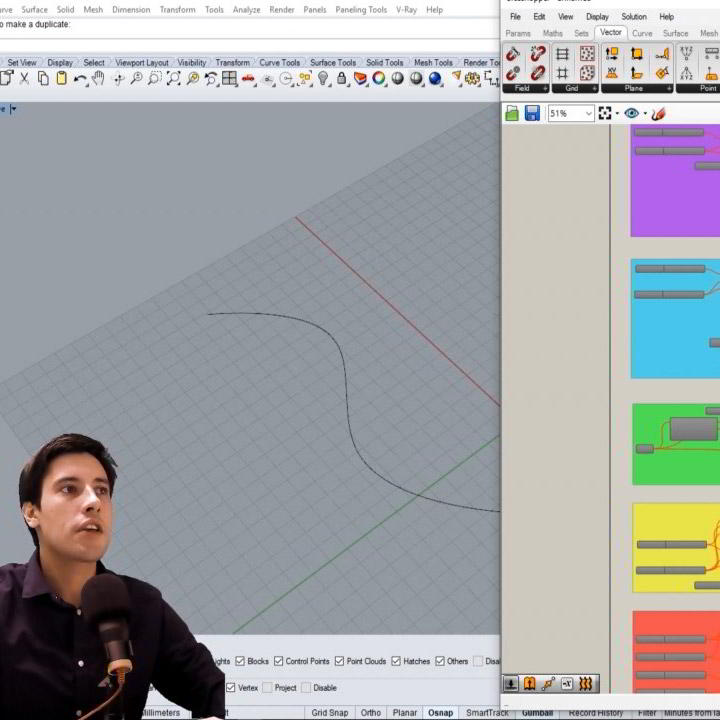 Skillshare – Rhino Grasshopper Create Patterns with Curve Attractors Free download