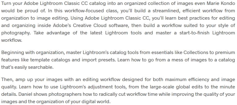 CreativeLive – Adobe Lightroom Classic CC