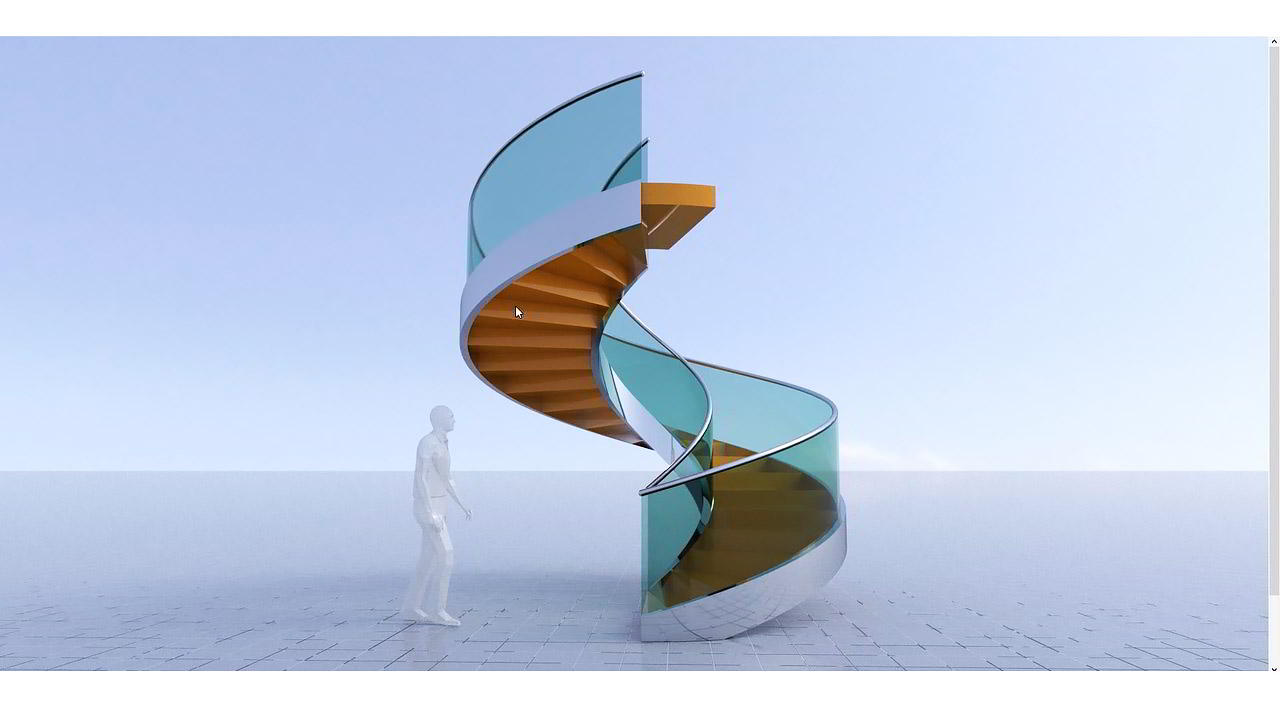 Parametric spiral staircase with Grasshopper for Rhino 3D free download