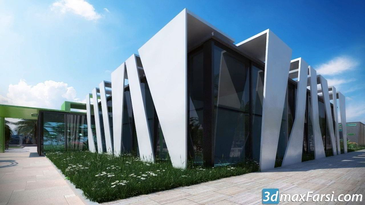3d visualization , 3ds max, V-ray, Ps : 3D render The Museum free download