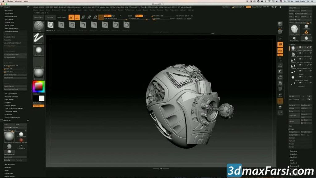 (Download) Zbrush Hard Surface Sculpting for All Levels! 3dmaxfarsi