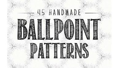 45 hand made ballpoint patterns + 378 Wallpaper Textures free download