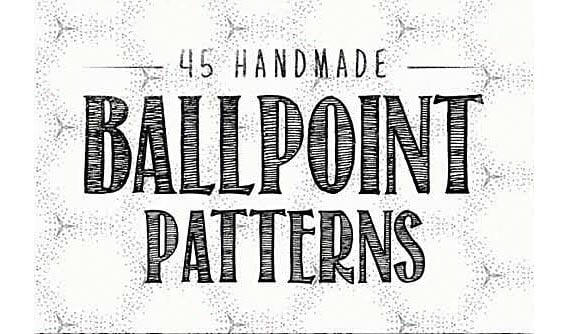 45 hand made ballpoint patterns + 378 Wallpaper Textures free download