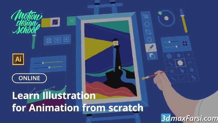 Motion Design School Illustration for Animation download 3dmaxfarsi