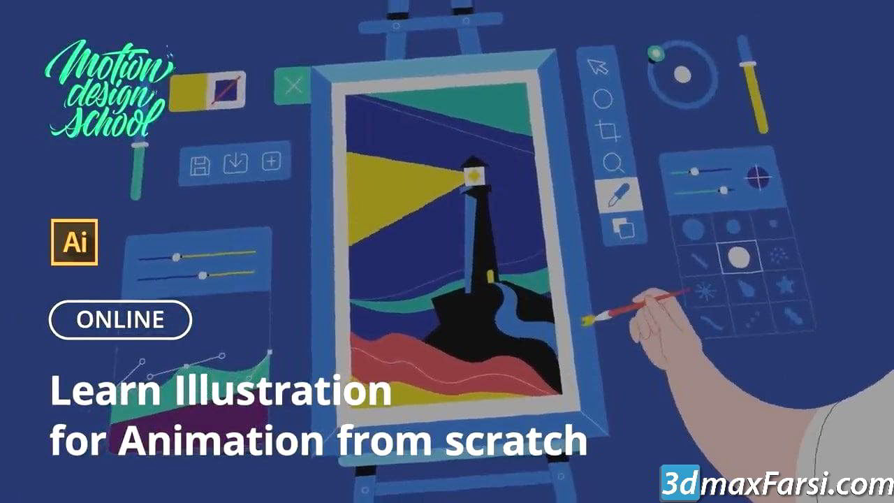 Motion Design School – Illustration for Animation download - 3dmaxfarsi