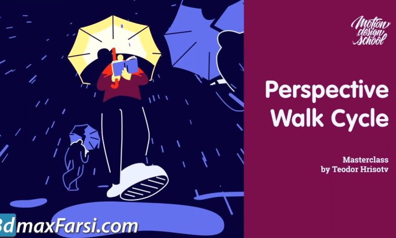 Motion Design School – Perspective Walk Cycle free download
