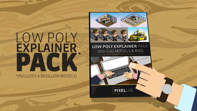 The Pixel Lab – C4D Low Poly Explainer Pack