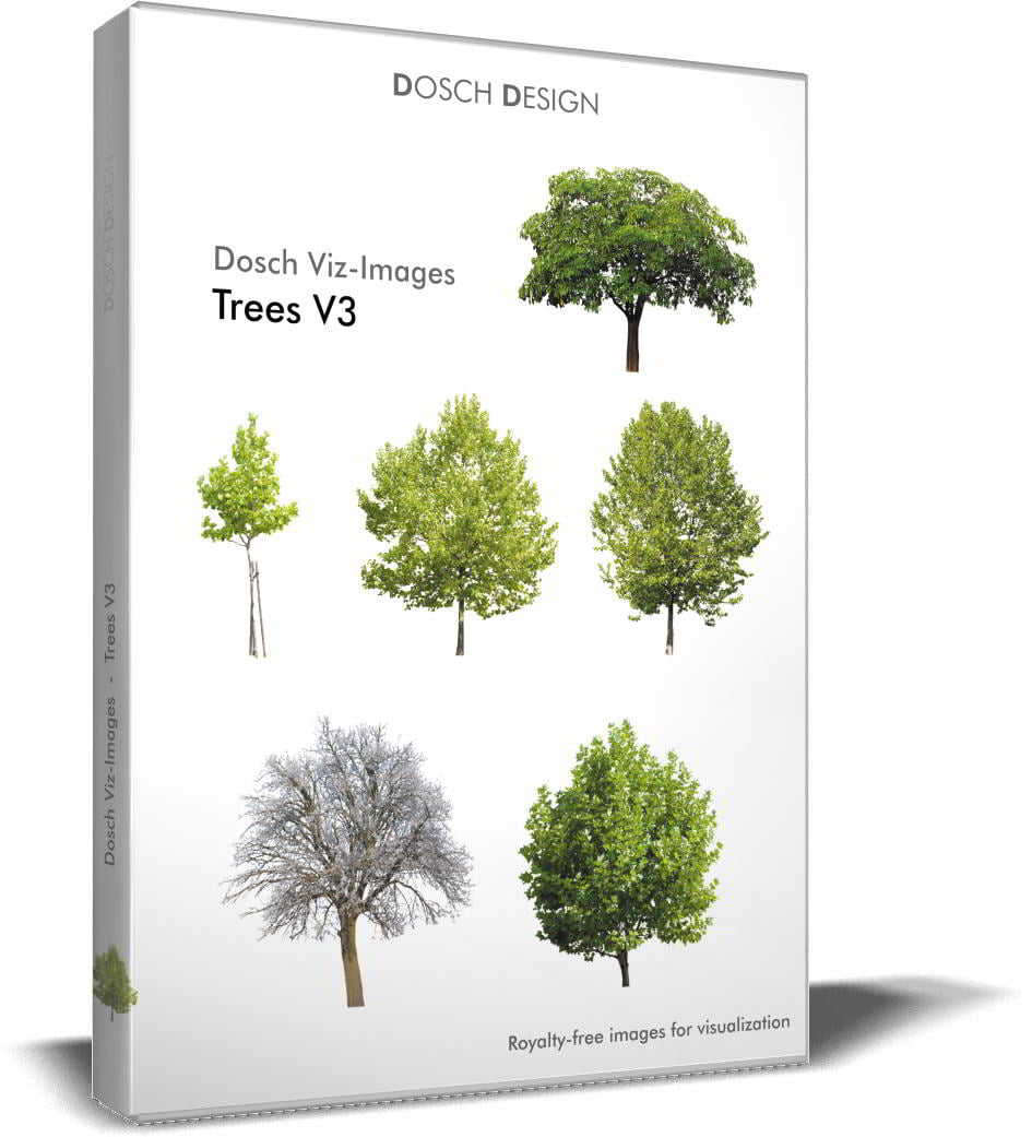 Dosch Viz-Images: Trees V3 free download : JPG, PNG, PSD (Photoshop), TIF