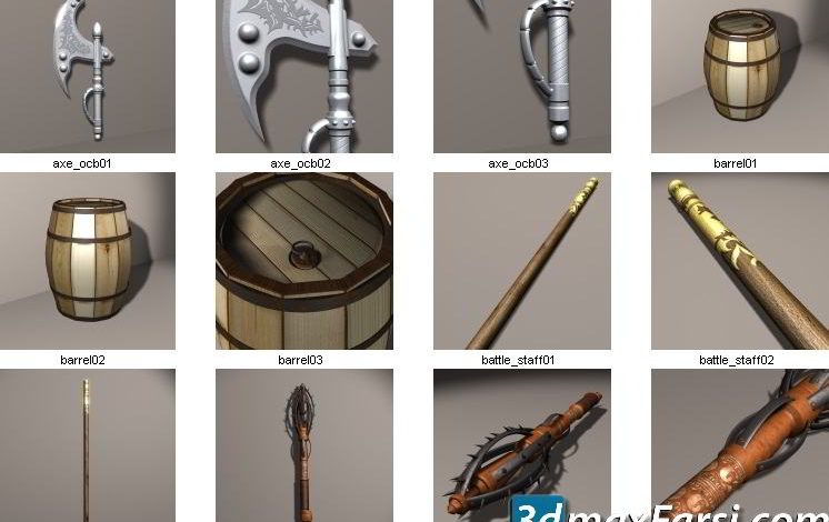 Dosch 3D Fantasy Objects Ancient Objects 3DS free download