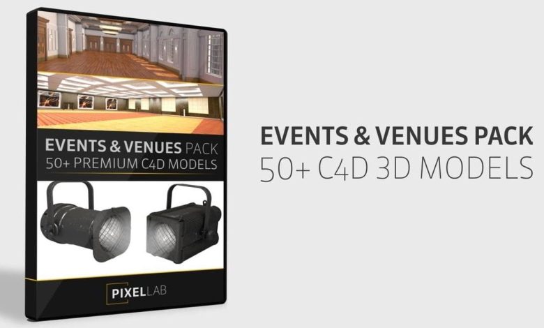 Events and Venues Pack: Over 50 C4D Models