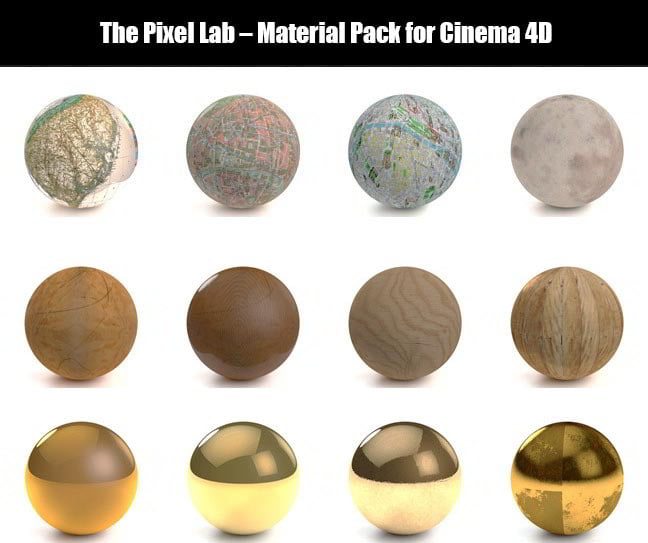 The Pixel Lab – Material Pack for Cinema 4D free download
