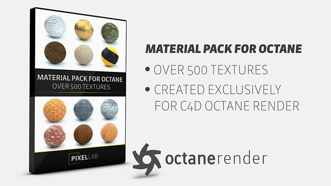 The Pixel Lab Material Pack for Octane Cinema 4D