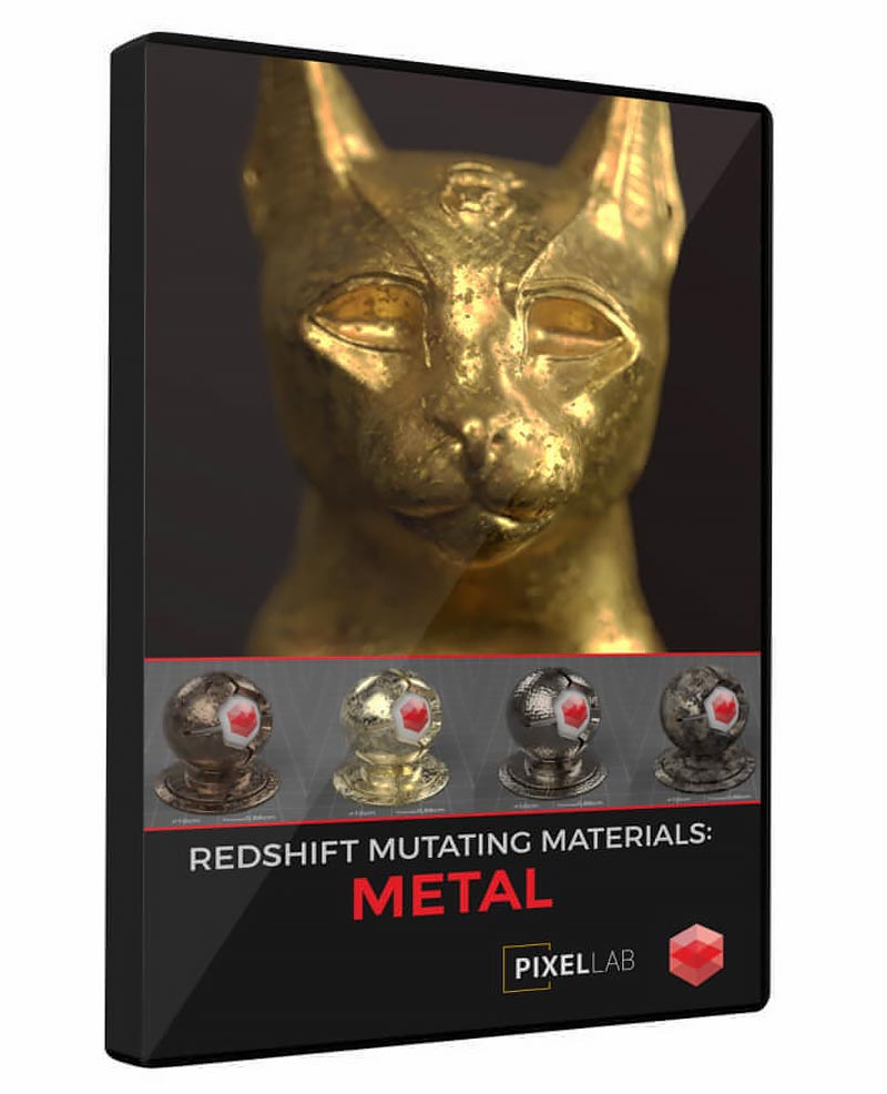 The Pixel Lab – Redshift Mutating Materials: Metal free download