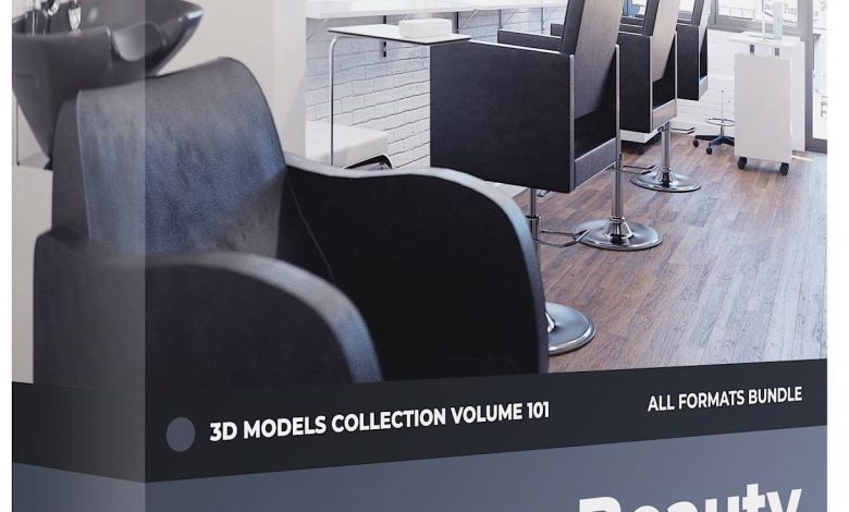 CGAxis Beauty Salon 3D Models Collection Volume 101 free download
