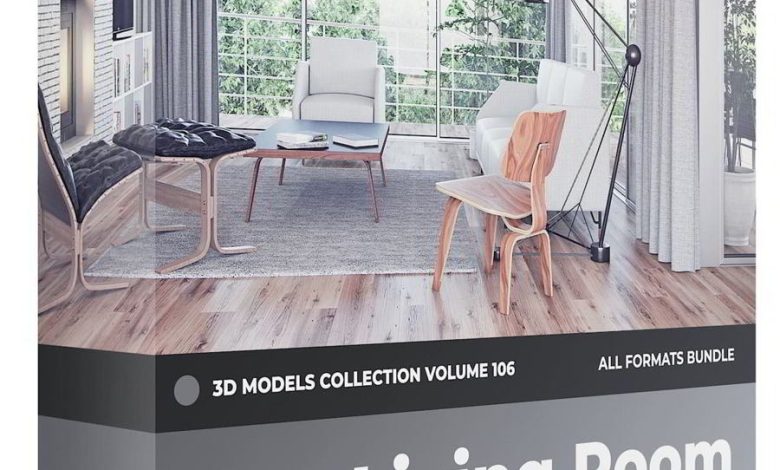 CGAxis – Furniture 3D Models Collection – Volume 106 free download