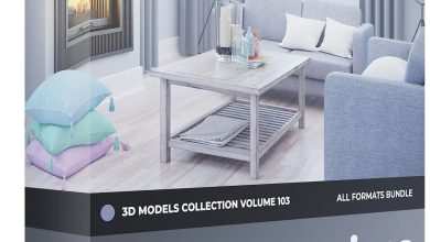 CGAxis Decorations 3D Models Collection Volume 103 free download