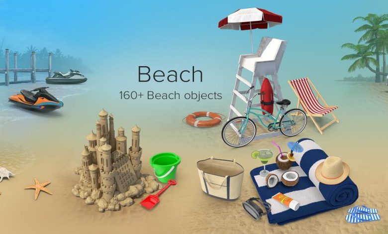 PixelSquid – Beach Collection free download