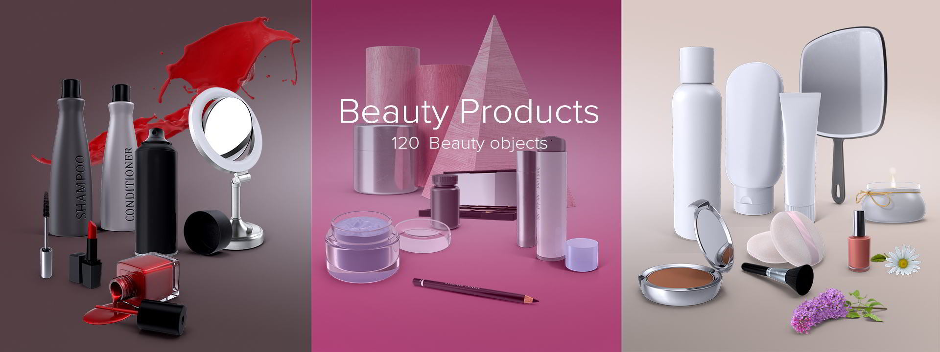 PixelSquid – Beauty Products Collection free download