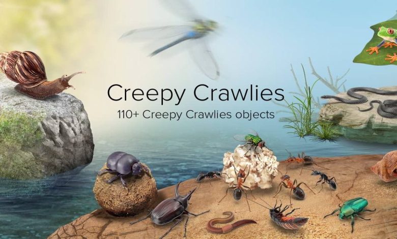PixelSquid – Creepy Crawlies Collection free download