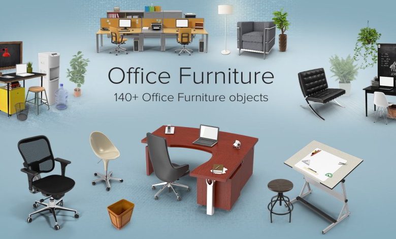 PixelSquid – Office Furniture Collection free download