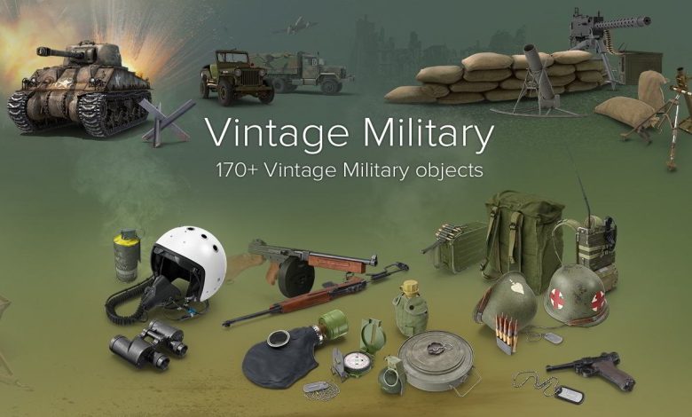 PixelSquid – Vintage Military Collection free download