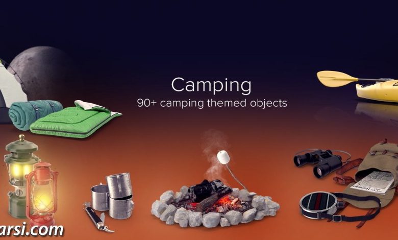 PixelSquid – Camping Collection free download