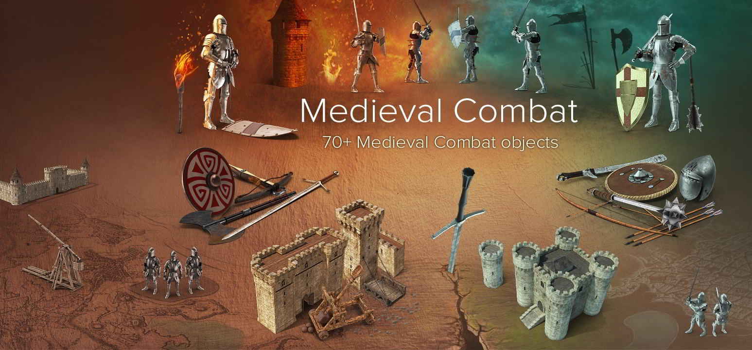 PixelSquid – Medieval Combat Collection free download