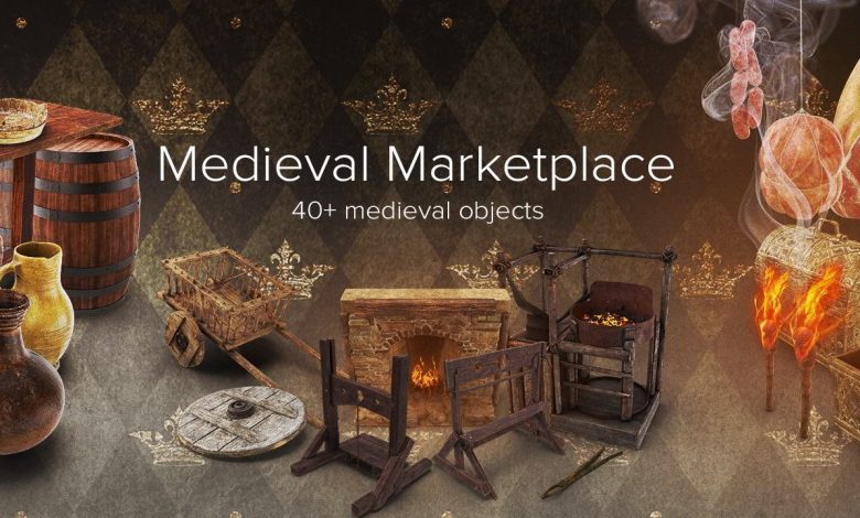 PixelSquid – Medieval Marketplace Collection free download