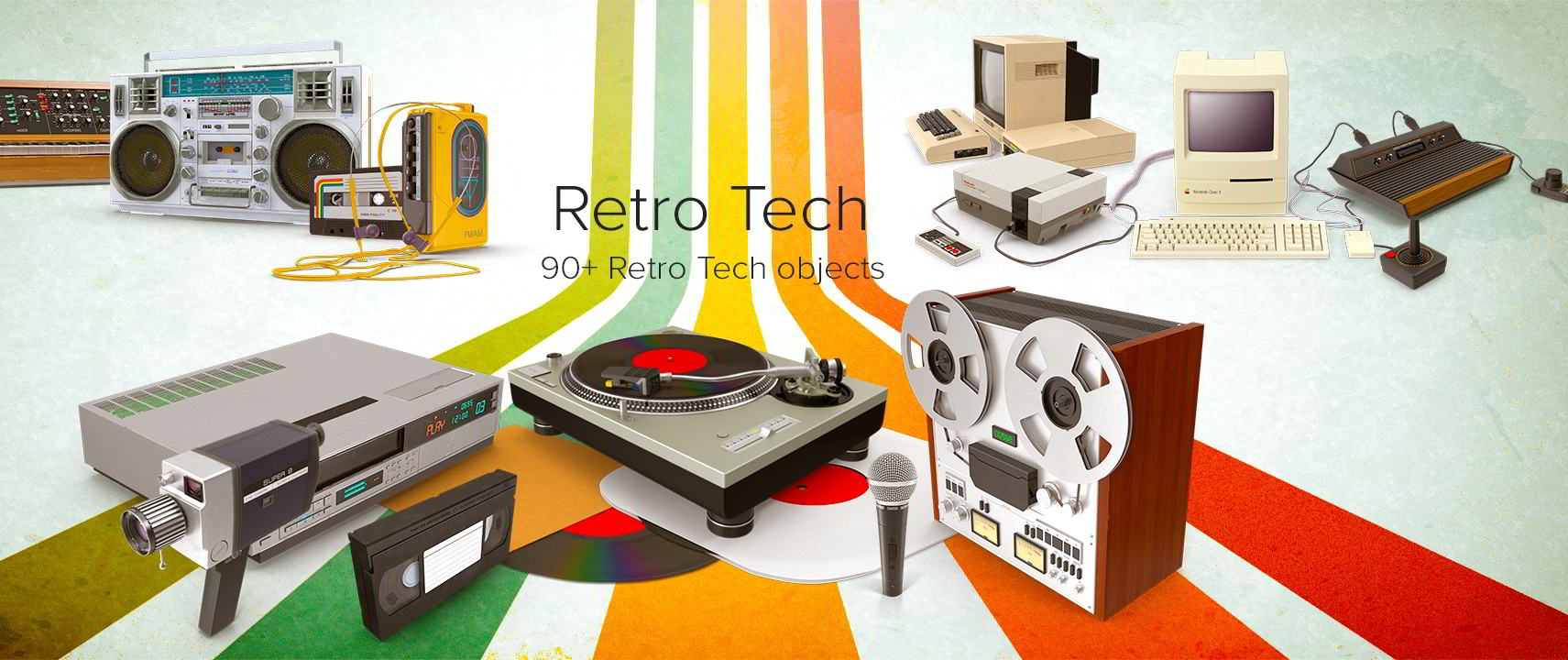 PixelSquid – Retro Tech Collection free download