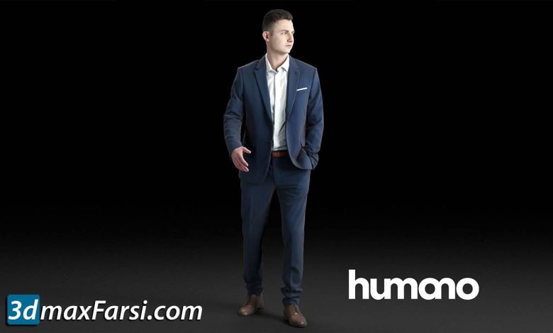 Humano Elegant business man in a suit walking 0102 free download