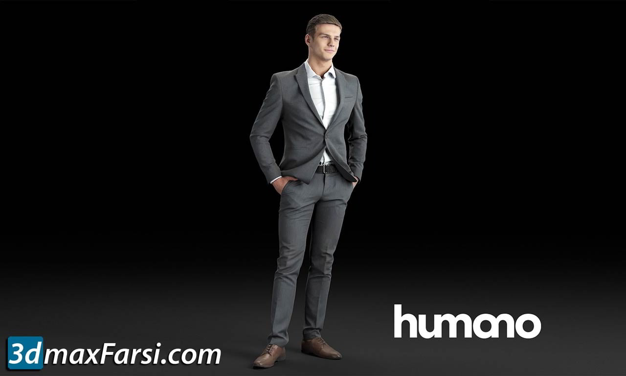 Humano Elegant Business Man Standing and smiling 0101 free download