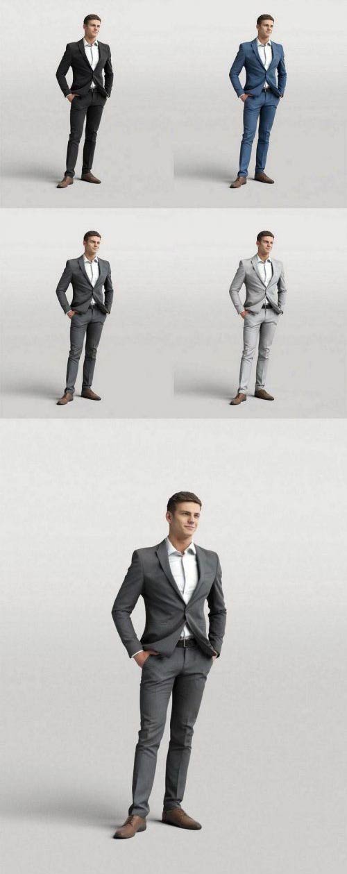 Humano Elegant Business Man Standing and smiling 0101 free download