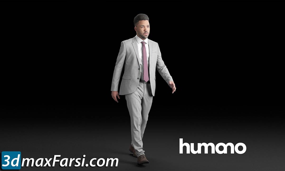 Humano Elegant Man Walking and talking 0302 free download