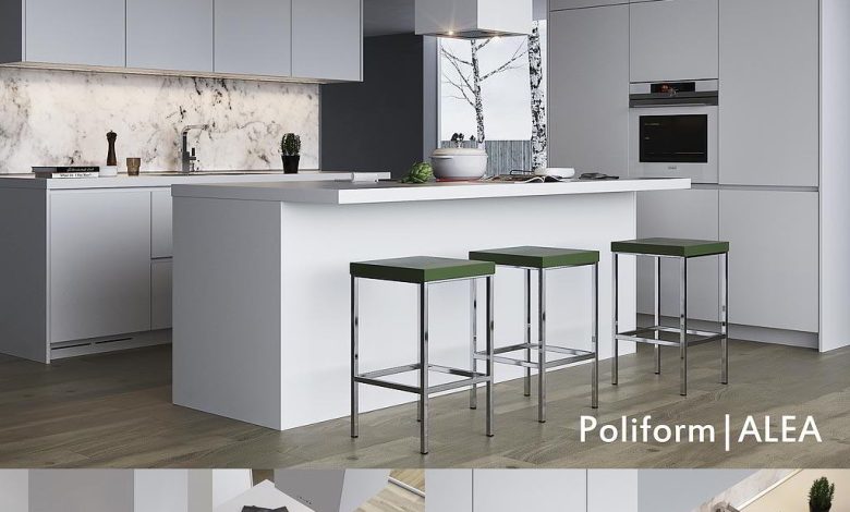 Modern kitchen Poliform Varenna Alea free download