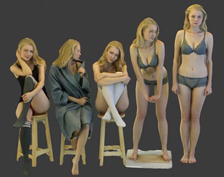 Anastasia Sexy Pose 3D model free download