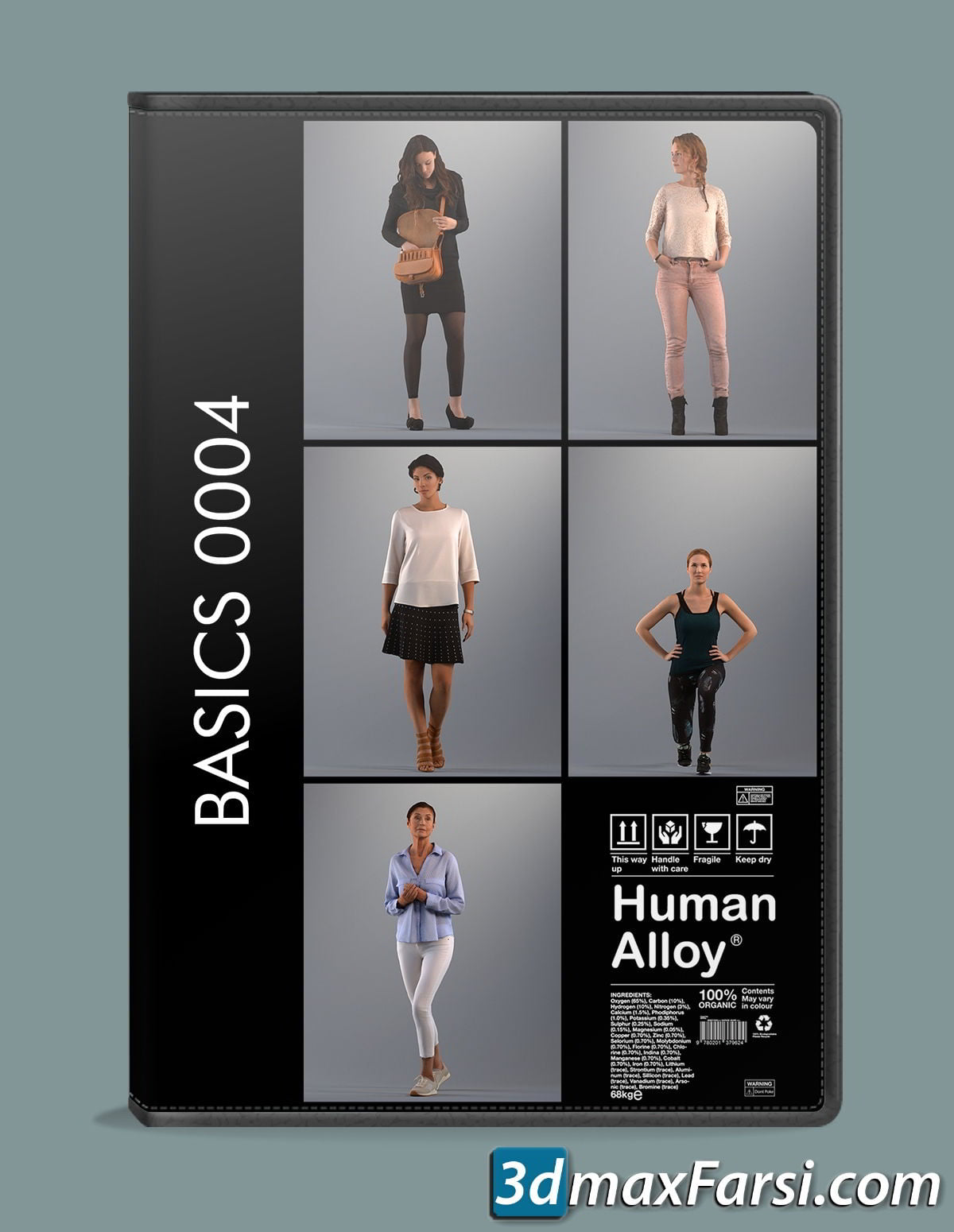 Human Alloy Basics 3D-People Collection .fbx, .max, .obj, .skp