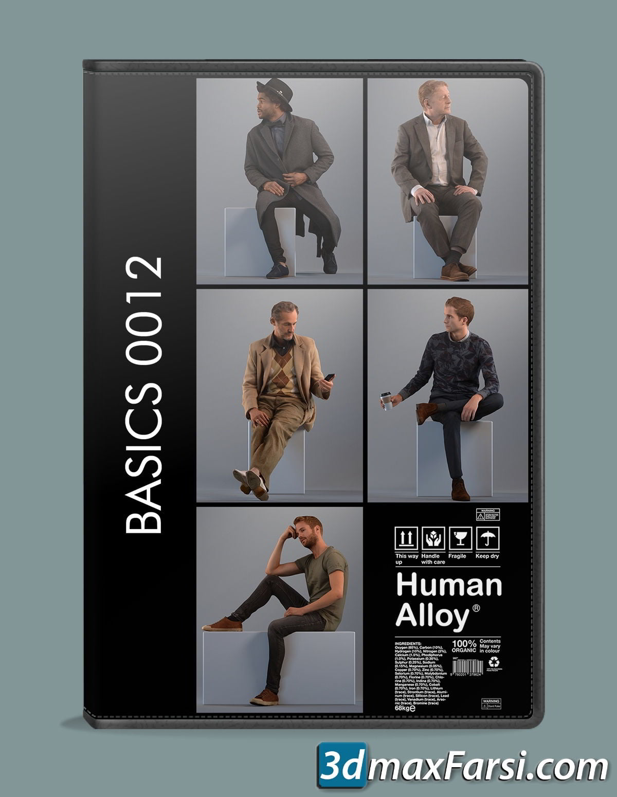 Human Alloy Basics 3D-People Collection .fbx, .max, .obj, .skp
