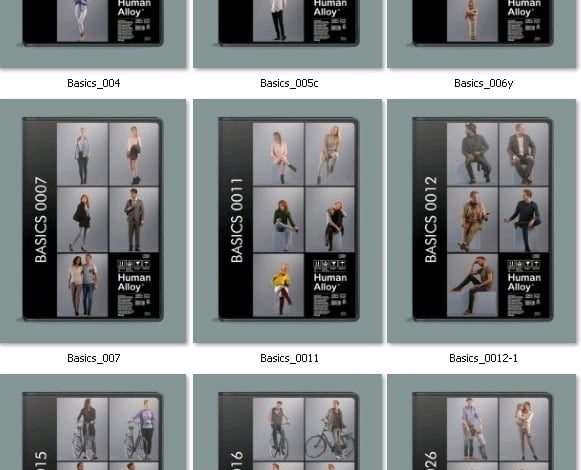 Human Alloy Basics 3D-People Collection free download
